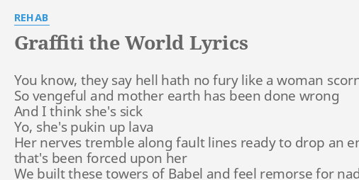rehab graffiti the world lyrics