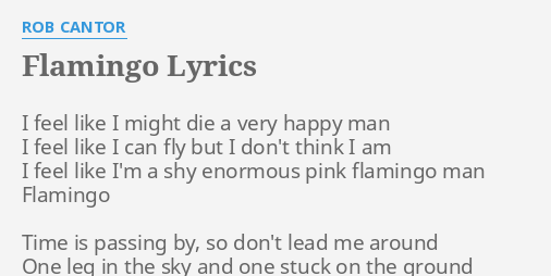 Flamingo Lyrics English