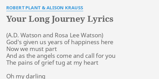 your long journey lyrics