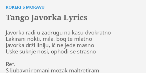 Mizak s ljubavni romani rokeri s moravu