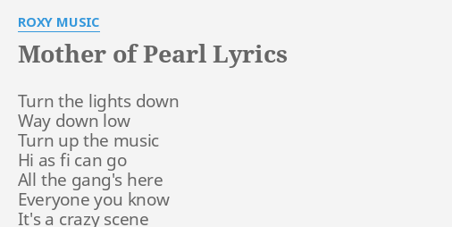 scribble mother of pearl lyrics