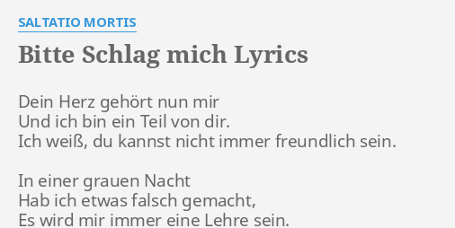 dein herz gehört mir
