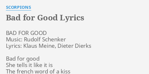 bad-for-good-lyrics-by-scorpions-bad-for-good-music