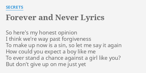 So let me just give up lyrics