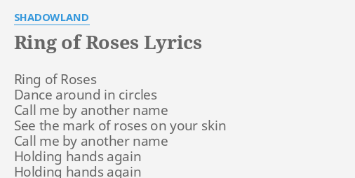 ring of roses song lyrics