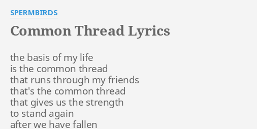 common thread lyrics