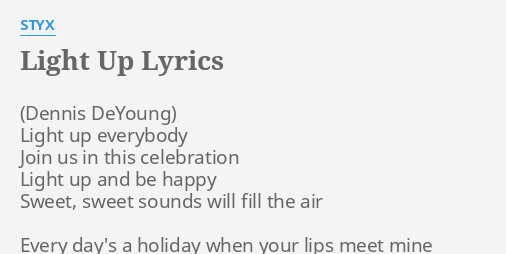 so light it up lyrics