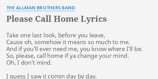 this is where i call home lyrics