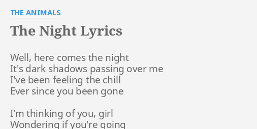 THE NIGHT