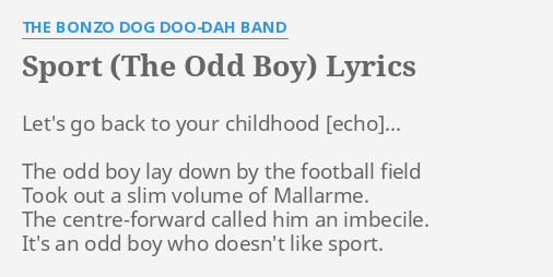 Big Shot Lyrics - Bonzo Dog Doo- Dah Band - Only on JioSaavn