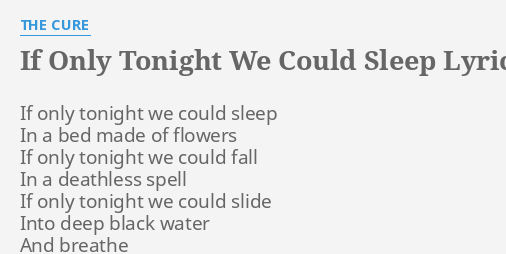 Wait of the World – If Only Tonight Lyrics