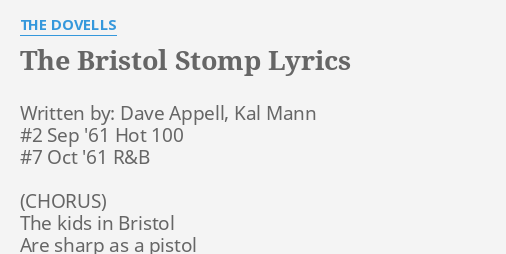 lyrics bristol stomp