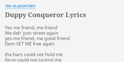 Conqueror lyrics