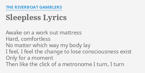 riverboat gamblers lyrics