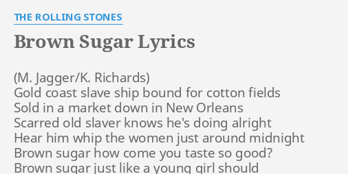brown sugar lyrics - photo #7