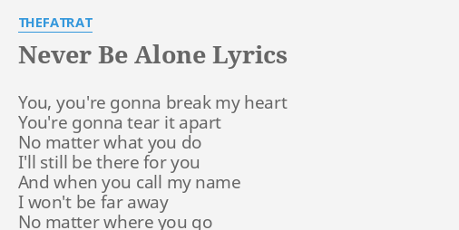 Annsbert You Alone Lyrics