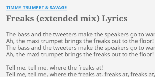 bass and the tweeters