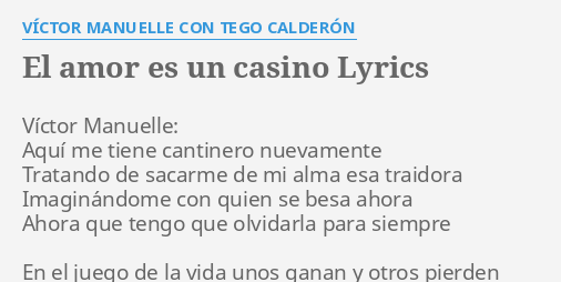 El amor es un casino lyrics europa casino free bonus code