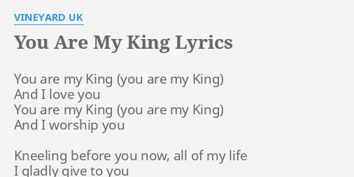 PraiseMachineMusic My King Lyrics