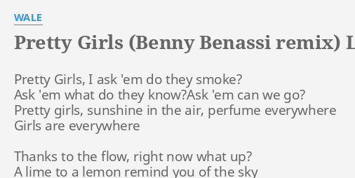 Wale Pretty Girls Benny Benassi Remix