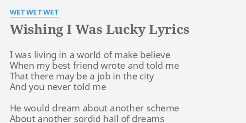 Lucky lyrics