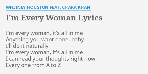 Woman lyrics