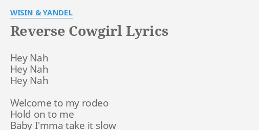 In put reverse cowgirl it Letra Reverse