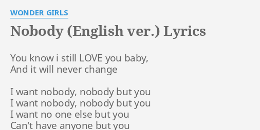 Wonder Girls- Tell Me English Version Lyrics 