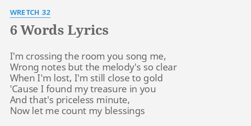 6 words lyrics